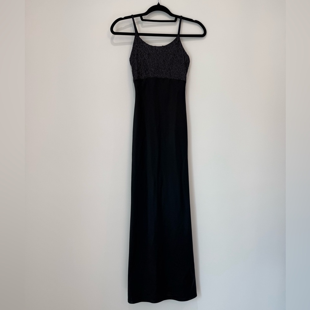 Y2K Minimalist Black Maxi | Size XS/S
